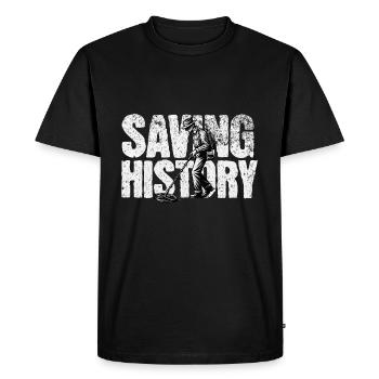 Probing Metal Detector - Men's Premium Organic T-Shirt - black - Front - Nico (187cm)