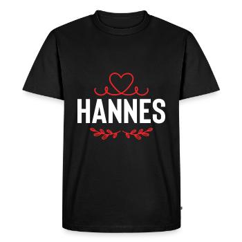 Jennifer - T-shirt Premium bio Homme - noir - Devant - Nico (187cm)