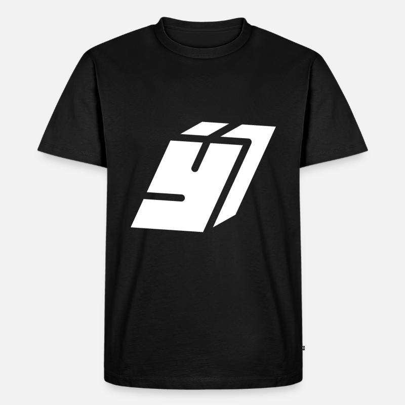 Abstract Y-Buchstabe - Männer Premium Bio T-Shirt - Schwarz