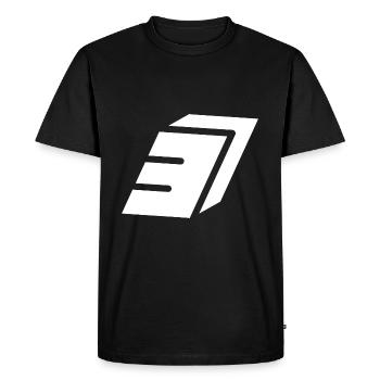 Résumé numéro 3 - T-shirt Premium bio Homme - noir - Devant - Nico (187cm)