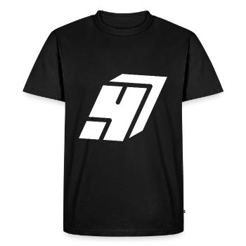 Résumé numéro4 - T-shirt Premium bio Homme - noir - Devant - Nico (187cm)