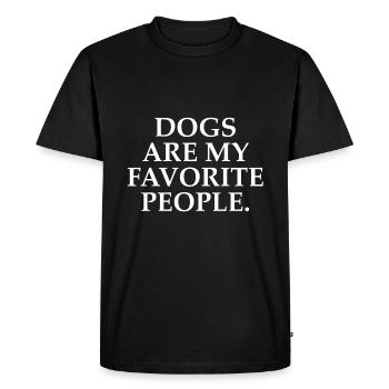 Chiens, chiots, chiens, chien, chien - T-shirt Premium bio Homme - noir - Devant - Nico (187cm)