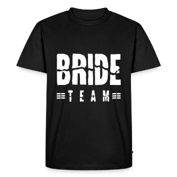 Bride Team - Men's Premium Organic T-Shirt - black - Front - Nico (187cm)