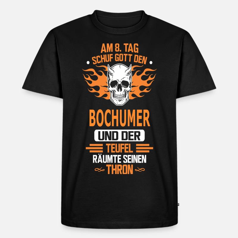 BOCHUMER - Männer Premium Bio T-Shirt - Schwarz