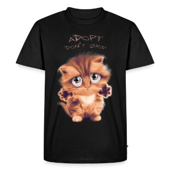 Adopt - T-shirt Premium bio Homme - noir - Devant - Nico (187cm)