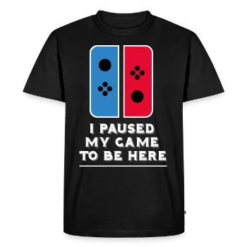 Gamer Console Switch Game Game Idée de jeu vidéo - T-shirt Premium bio Homme - noir - Devant - Nico (187cm)