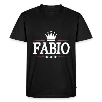Fabio - T-shirt Premium bio Homme - noir - Devant - Nico (187cm)