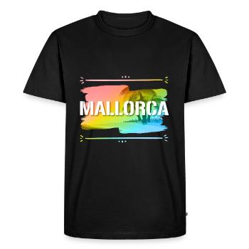 Majorque - T-shirt Premium bio Homme - noir - Devant - Nico (187cm)