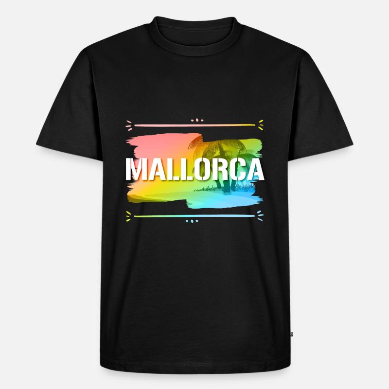 Mallorca - Männer Premium Bio T-Shirt - Schwarz