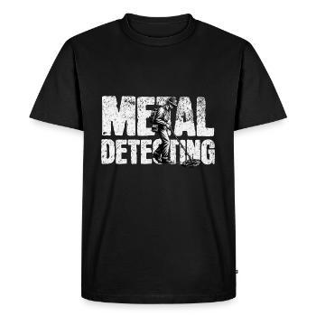 Probing Metal Detector - Men's Premium Organic T-Shirt - black - Front - Nico (187cm)