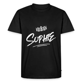 Sophie - T-shirt Premium bio Homme - noir - Devant - Nico (187cm)