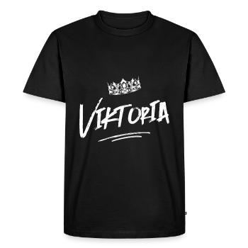 Viktoria - T-shirt Premium bio Homme - noir - Devant - Nico (187cm)
