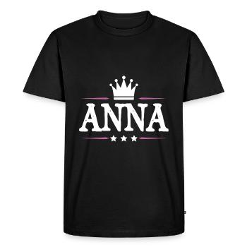 Anna - T-shirt Premium bio Homme - noir - Devant - Nico (187cm)