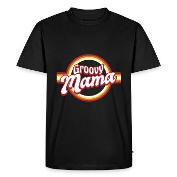 Retro Groovy Mama Matching Family - Men's Premium Organic T-Shirt - black - Front - Nico (187cm)