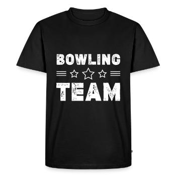 Équipe de bowling - T-shirt Premium bio Homme - noir - Devant - Nico (187cm)