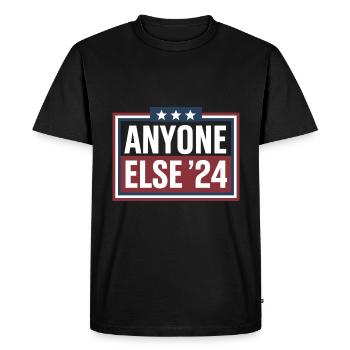 Anyone Else Election 2024 - Men's Premium Organic T-Shirt - black - Front - Nico (187cm)