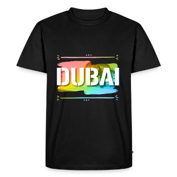 Dubai - Men's Premium Organic T-Shirt - black - Front - Nico (187cm)