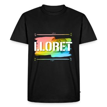 Lloret De Mar - Men's Premium Organic T-Shirt - black - Front - Nico (187cm)
