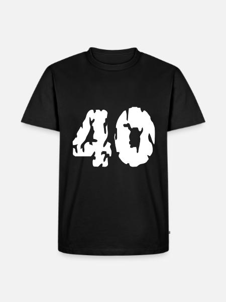 Maillot 40 numéros - T-shirt Premium bio Homme - noir