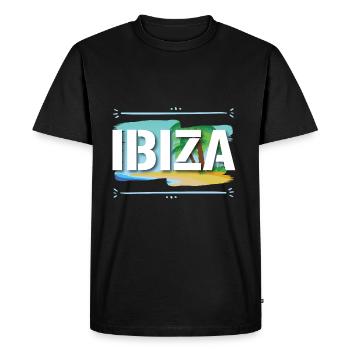 Ibiza - T-shirt Premium bio Homme - noir - Devant - Nico (187cm)
