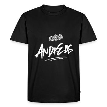 Andreas - T-shirt Premium bio Homme - noir - Devant - Nico (187cm)