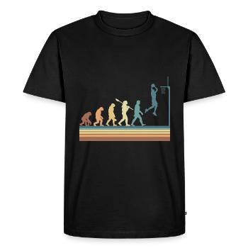 Basketball Sports Evolution pour les amateurs de BBall Dunk - T-shirt Premium bio Homme - noir - Devant - Nico (187cm)