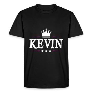 Kevin - T-shirt Premium bio Homme - noir - Devant - Nico (187cm)