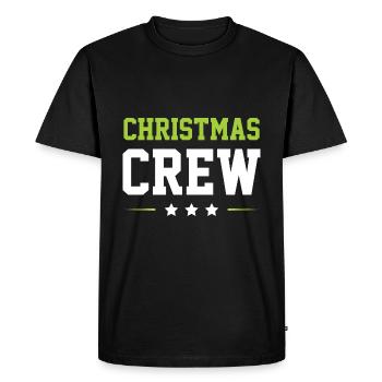 Christmas Crew - Men's Premium Organic T-Shirt - black - Front - Nico (187cm)