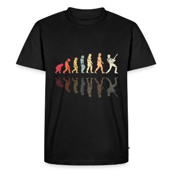 Human Evolution Guitar Band Retro Vintage - T-shirt Premium bio Homme - noir - Devant - Nico (187cm)