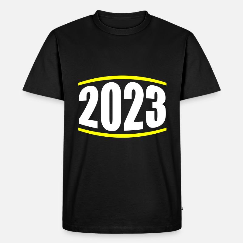 2023 Jahr - Männer Premium Bio T-Shirt - Schwarz