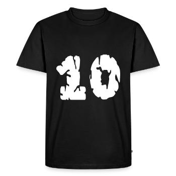 Maillot à 10 numéros - T-shirt Premium bio Homme - noir - Devant - Nico (187cm)