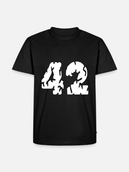 Maillot 42 Numéro - T-shirt Premium bio Homme - noir