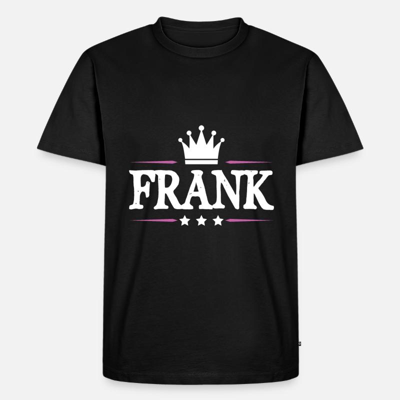 Frank - Männer Premium Bio T-Shirt - Schwarz