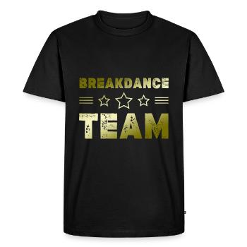 Équipe de breakdance - T-shirt Premium bio Homme - noir - Devant - Nico (187cm)