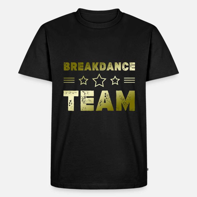Breakdance Team - Männer Premium Bio T-Shirt - Schwarz