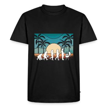 Grill Evolution Vintage Father's Day Grill Master - Men's Premium Organic T-Shirt - black - Front - Nico (187cm)