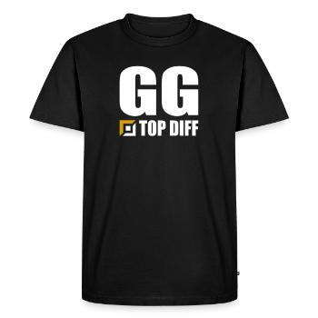 GG Top Diff Gamer Gaming - T-shirt Premium bio Homme - noir - Devant - Nico (187cm)