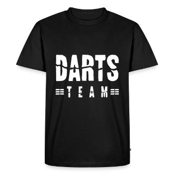 Équipe de fléchettes - T-shirt Premium bio Homme - noir - Devant - Nico (187cm)