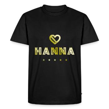 Hanna Herz - T-shirt Premium bio Homme - noir - Devant - Nico (187cm)