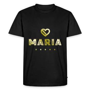 Maria Herz - T-shirt Premium bio Homme - noir - Devant - Nico (187cm)