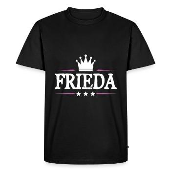 Frieda - Men's Premium Organic T-Shirt - black - Front - Nico (187cm)