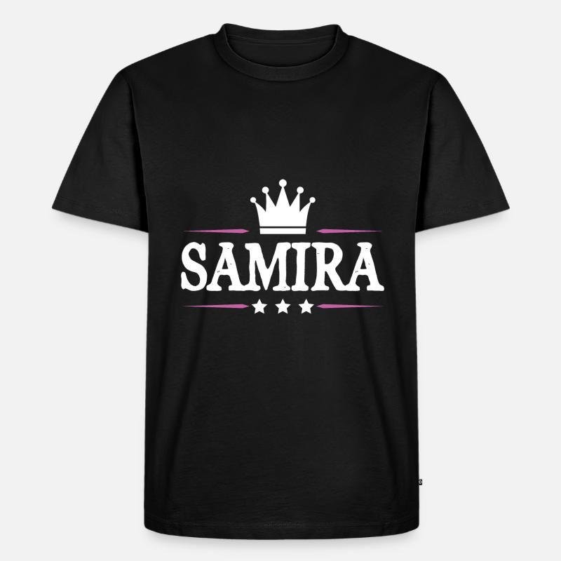 Samira - Männer Premium Bio T-Shirt - Schwarz