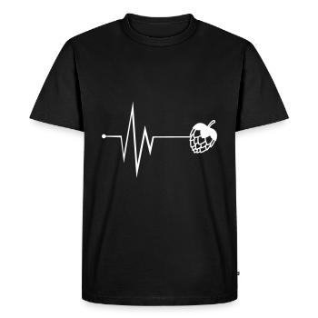 Robinet de bière puls - T-shirt Premium bio Homme - noir - Devant - Nico (187cm)