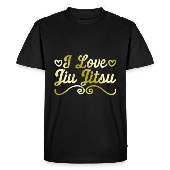 J’adore le Jiu Jitsu - T-shirt Premium bio Homme - noir - Devant - Nico (187cm)