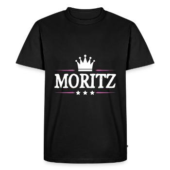 Moritz - T-shirt Premium bio Homme - noir - Devant - Nico (187cm)