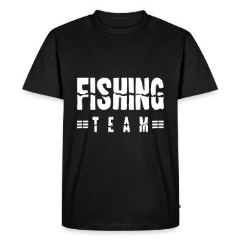 Équipe de pêche - T-shirt Premium bio Homme - noir - Devant - Nico (187cm)