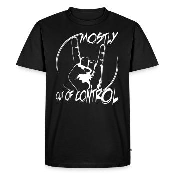 La plupart du temps sur les frites de contrôle fourchette Mano cornuto - T-shirt Premium bio Homme - noir - Devant - Nico (187cm)