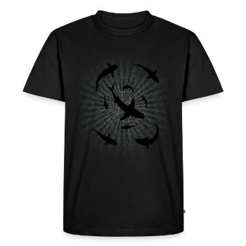 Requins - Requins - T-shirt Premium bio Homme - noir - Devant - Nico (187cm)