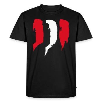Peru Style Stripes - Men's Premium Organic T-Shirt - black - Front - Nico (187cm)