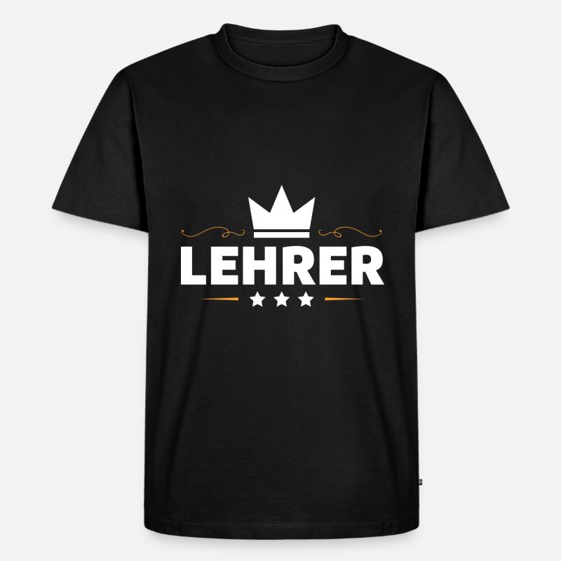 Lehrer Beruf - Männer Premium Bio T-Shirt - Schwarz